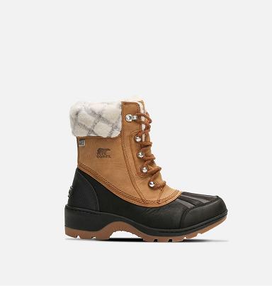 Sorel Whistler Boots UK - Womens Snow Boots Brown,Black (UK1736289)